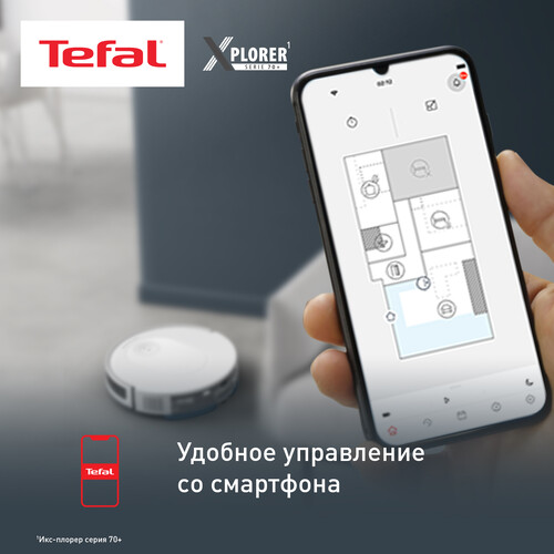 Купить Робот-пылесос Tefal RG8497WH белый  9250470. Характеристики, отзывы и цены в Донецке