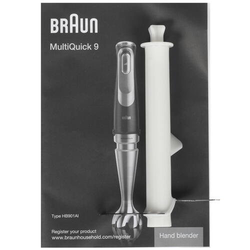 Купить Блендер погружной Braun MQ9147X черный  5413401. Характеристики, отзывы и цены в Донецке