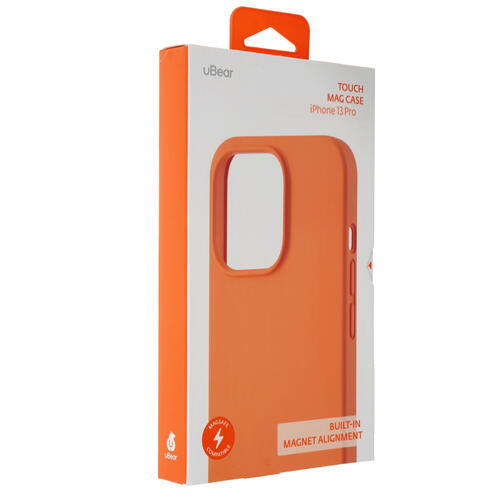 Купить Накладка  uBear Touch Mag Case для Apple iPhone 13 Pro оранжевый  4874119. Характеристики, отзывы и цены в Донецке