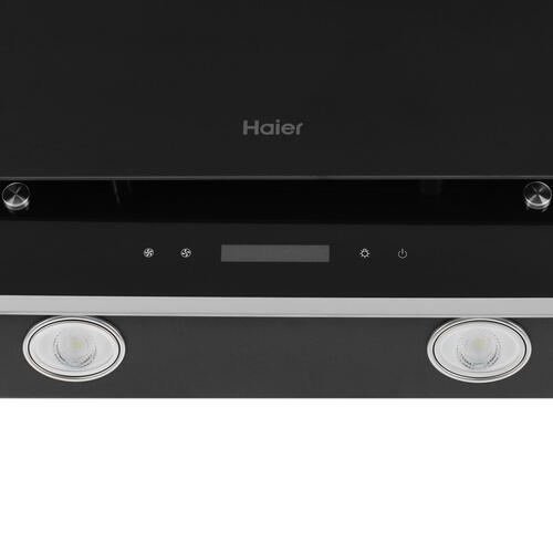 Купить Вытяжка наклонная Haier HVX-W672GBX черный/серебристый  1373477. Характеристики, отзывы и цены в Донецке