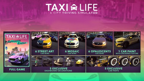 Купить Дополнение для игры Taxi Life: A City Driving Simulator - Supporter Pack (Steam)  5622436. Характеристики, отзывы и цены в Донецке