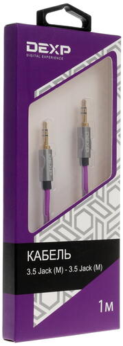 Купить Кабель   DEXP 3.5 mm jack - 3.5 mm jack фиолетовый  1122123. Характеристики, отзывы и цены в Донецке