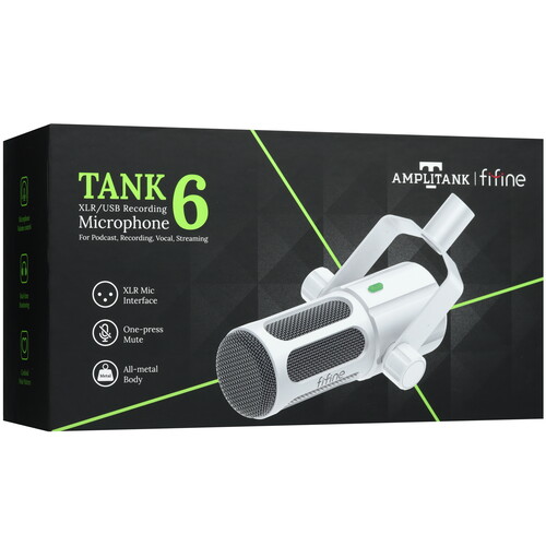 Купить Микрофон Fifine Tank6 белый  5623381. Характеристики, отзывы и цены в Донецке