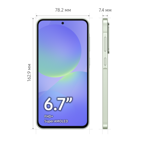 Купить 6.7" Смартфон Samsung Galaxy A36 128 ГБ зеленый  5620495. Характеристики, отзывы и цены в Донецке