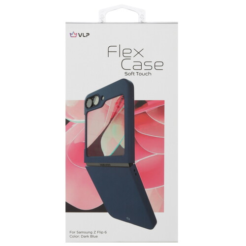 Купить Накладка  VLP Flex Case для Samsung Galaxy Z Flip6 синий  5472308. Характеристики, отзывы и цены в Донецке