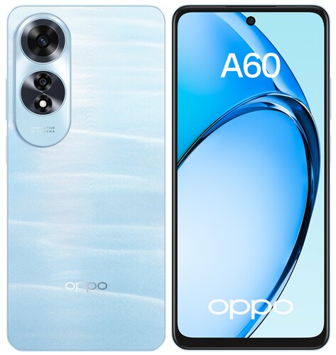 Купить 6.67" Смартфон OPPO A60 256 ГБ голубой  5473453. Характеристики, отзывы и цены в Донецке