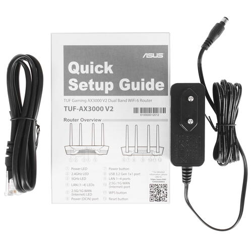 Купить Wi-Fi роутер ASUS TUF Gaming AX3000 V2  5075855. Характеристики, отзывы и цены в Донецке