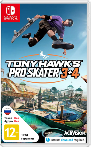 Купить Игра Tony Hawk's Pro Skater 3 + 4 (Switch)  5635482. Характеристики, отзывы и цены в Донецке