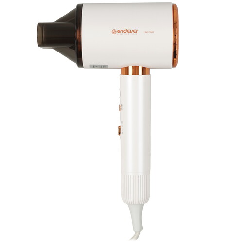 Купить Фен Endever Aurora 513 белый/золотистый  9233754. Характеристики, отзывы и цены в Донецке