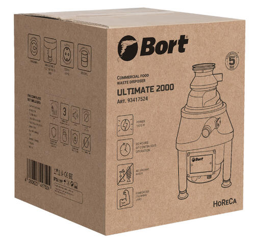 Купить Измельчитель пищевых отходов Bort Ultimate 2000  9058935. Характеристики, отзывы и цены в Донецке