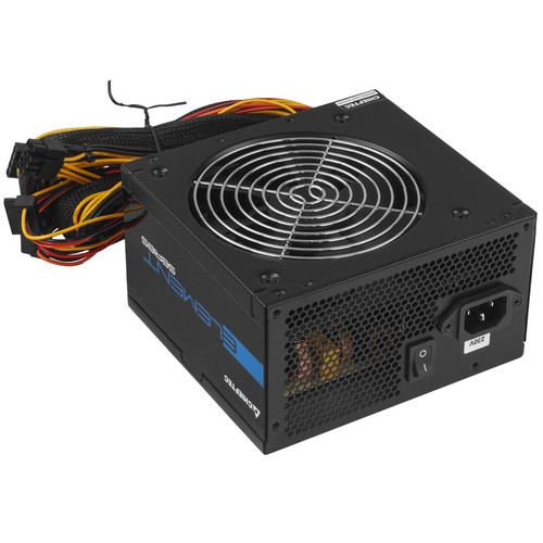 Купить Блок питания Chieftec ELEMENT 600W [ELP-600S] черный  1107519. Характеристики, отзывы и цены в Донецке