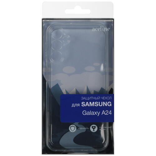Купить Накладка  Aceline Silicone для Samsung Galaxy A24 прозрачный  5400984. Характеристики, отзывы и цены в Донецке