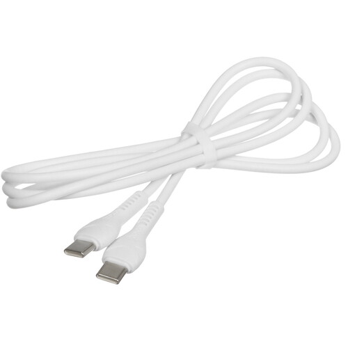 Купить Кабель круглый Hoco USB Type-C - USB Type-C белый 1 м  5475004. Характеристики, отзывы и цены в Донецке