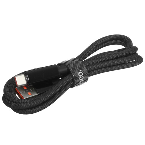 Купить Кабель круглый Hoco USB Type-C - USB 2.0 Type-A черный 1.2 м  5493025. Характеристики, отзывы и цены в Донецке