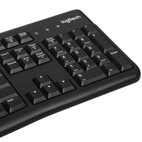 Купить Клавиатура+мышь  проводная  Logitech Desktop MK120 черный  5464666. Характеристики, отзывы и цены в Донецке