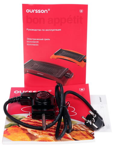 Купить Гриль Oursson EG1510S/DC красный  1001903. Характеристики, отзывы и цены в Донецке