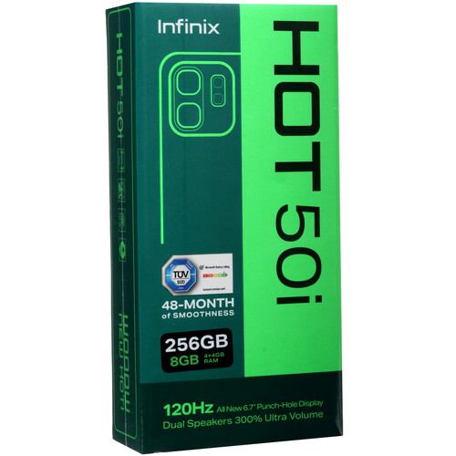 Купить 6.7" Смартфон Infinix HOT 50i 256 ГБ серый  5488692. Характеристики, отзывы и цены в Донецке