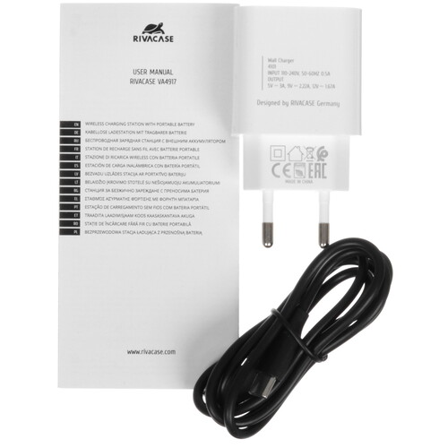 Купить Беспроводное зарядное устройство RIVACASE VA4917 черный  9260633. Характеристики, отзывы и цены в Донецке