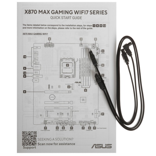 Купить Материнская плата ASUS X870 MAX GAMING WIFI7  5631996. Характеристики, отзывы и цены в Донецке