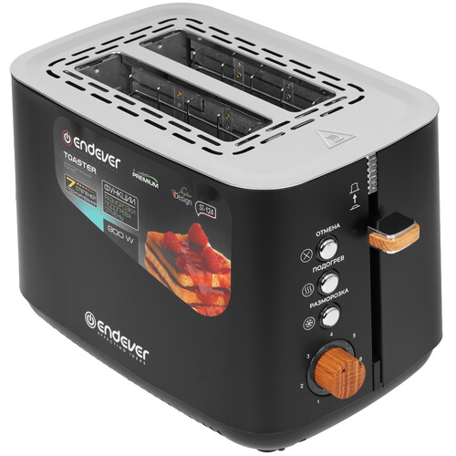 Купить Тостер Endever Skyline ST-124 черный  9190493. Характеристики, отзывы и цены в Донецке