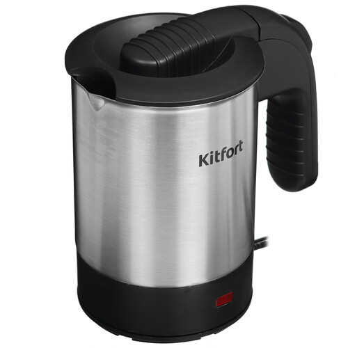 Купить Электрочайник Kitfort КТ-6190 серебристый  9090998. Характеристики, отзывы и цены в Донецке