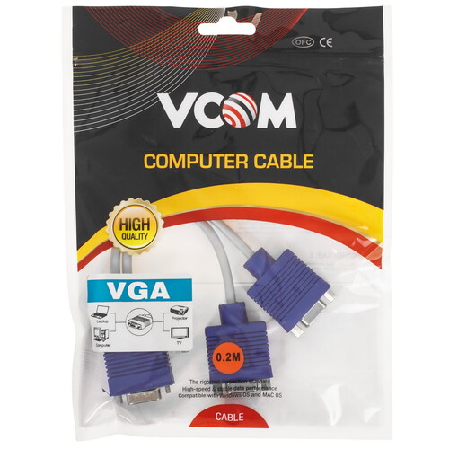Купить Кабель-разветвитель VCOM VVG6530-0.2M  5602656. Характеристики, отзывы и цены в Донецке