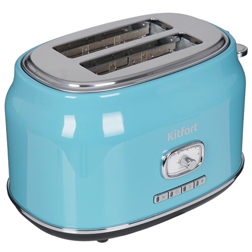 Купить Тостер Kitfort KT-6455 голубой  9216222. Характеристики, отзывы и цены в Донецке
