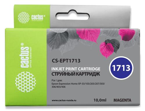 Купить Картридж Cactus CS-EPT1713 пурпурный  7930612. Характеристики, отзывы и цены в Донецке