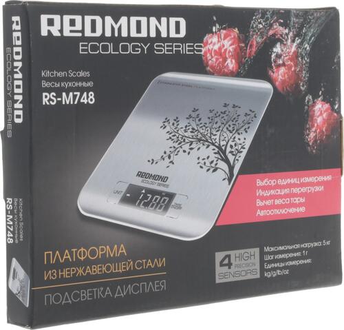 Купить Кухонные весы Redmond RS-M748 серебристый  1129624. Характеристики, отзывы и цены в Донецке