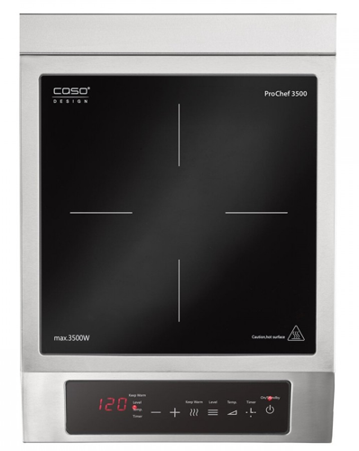 Купить Плита компактная электрическая CASO Pro Chef 3500 серебристый  8195364. Характеристики, отзывы и цены в Донецке