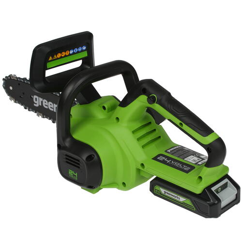 Купить Аккумуляторная цепная пила GreenWorks G24CS25K2  24V  5081470. Характеристики, отзывы и цены в Донецке