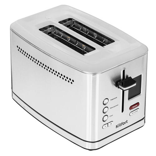 Купить Тостер Kitfort KT-2049 серебристый  5301287. Характеристики, отзывы и цены в Донецке