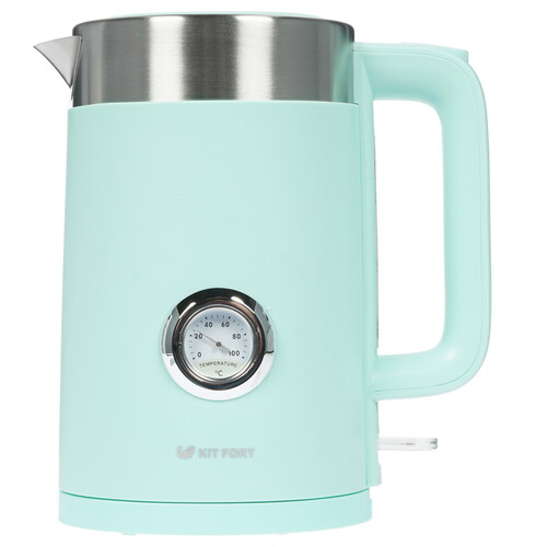 Купить Электрочайник Kitfort КТ-659-2 зеленый  8139188. Характеристики, отзывы и цены в Донецке