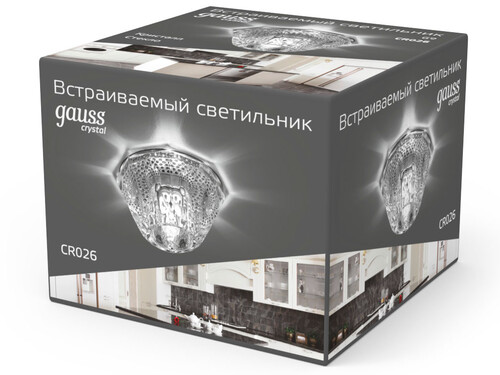 Купить Светильник потолочный Gauss CR026 прозрачный  9126716. Характеристики, отзывы и цены в Донецке