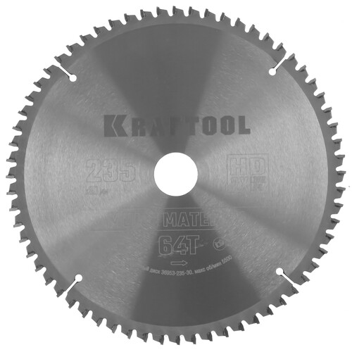 Купить Диск пильный KRAFTOOL 36953-235-30  9107981. Характеристики, отзывы и цены в Донецке