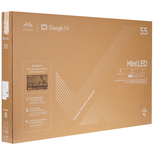 Купить 55" (139.7 см) Телевизор iFFALCON 55U85 черный  5620598. Характеристики, отзывы и цены в Донецке