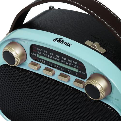 Купить Радиоприемник Ritmix RPR-040 бирюзовый  9201110. Характеристики, отзывы и цены в Донецке