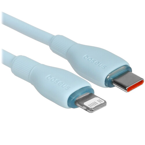 Купить Кабель круглый Baseus Lightning 8-pin - USB Type-C голубой 2 м  9260751. Характеристики, отзывы и цены в Донецке