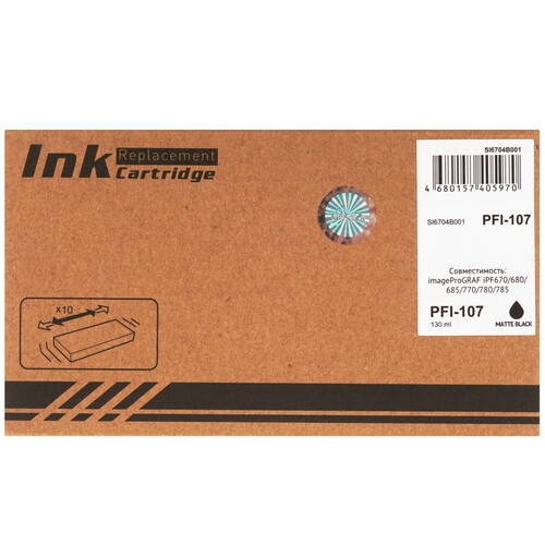 Купить Картридж Sakura 6704B001 (PFI-107 MBK) черный матовый  9159372. Характеристики, отзывы и цены в Донецке