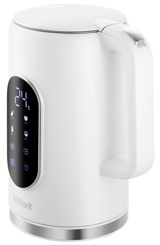 Купить Электрочайник Kitfort КТ-8754 белый  9285142. Характеристики, отзывы и цены в Донецке