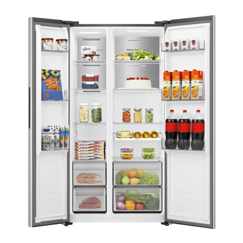 Купить Холодильник Side by Side   Hisense RS3P538NAIE серебристый  9281297. Характеристики, отзывы и цены в Донецке