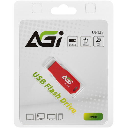 Купить Память USB Flash 32 ГБ Agi UP138 [AGI032GBRUP138-RT]  5621118. Характеристики, отзывы и цены в Донецке