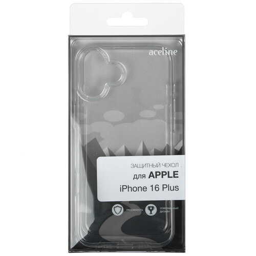 Купить Накладка  Aceline Silicone для Apple iPhone 16 Plus прозрачный  9113636. Характеристики, отзывы и цены в Донецке
