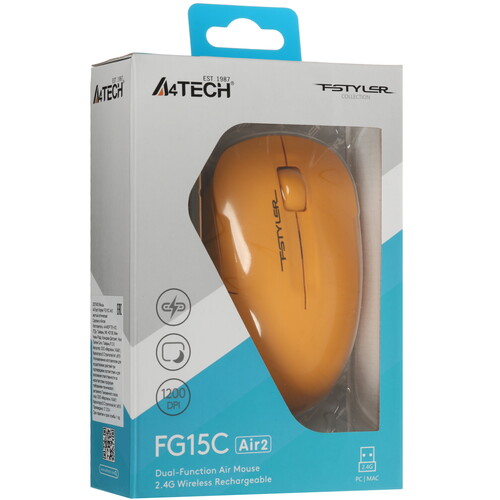 Купить Мышь беспроводная A4Tech Fstyler FG15C Air2  5605425. Характеристики, отзывы и цены в Донецке