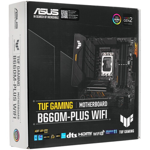 Купить Материнская плата ASUS TUF GAMING B660M-PLUS WIFI  9041975. Характеристики, отзывы и цены в Донецке