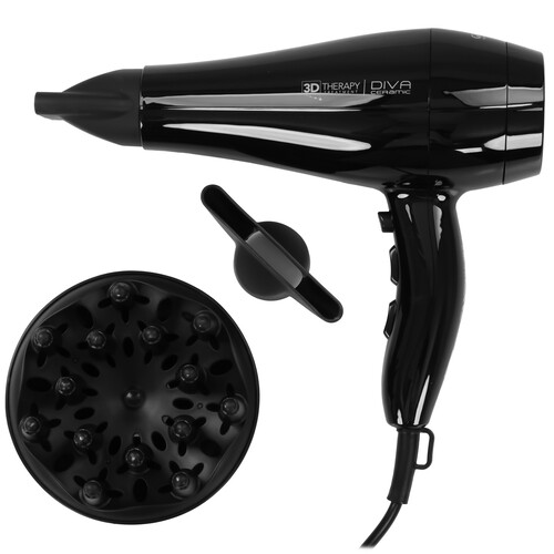 Купить Фен GA.MA DIVA 3D THERAPY черный  5358796. Характеристики, отзывы и цены в Донецке