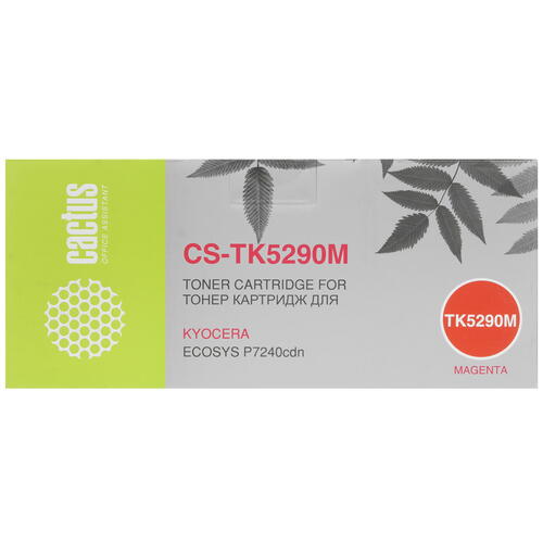 Купить Картридж лазерный Cactus CS-TK5290M пурпурный, с чипом  8158992. Характеристики, отзывы и цены в Донецке