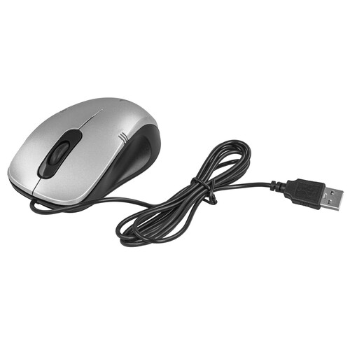 Купить Мышь проводная Gembird MOP-100-S  серебристый  1330794. Характеристики, отзывы и цены в Донецке