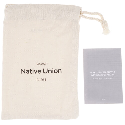 Купить Беспроводное зарядное устройство Native Union Rise 2-in-1 бежевый  9240522. Характеристики, отзывы и цены в Донецке