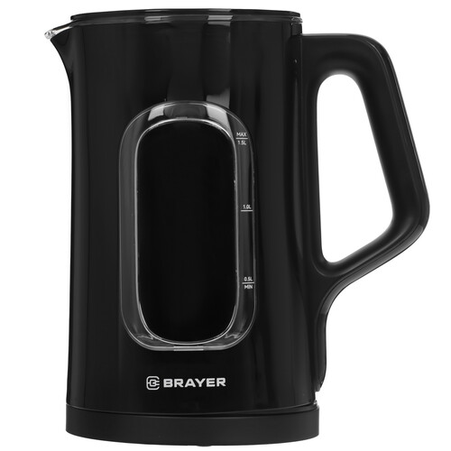Купить Электрочайник BRAYER BR6101 черный  9214849. Характеристики, отзывы и цены в Донецке